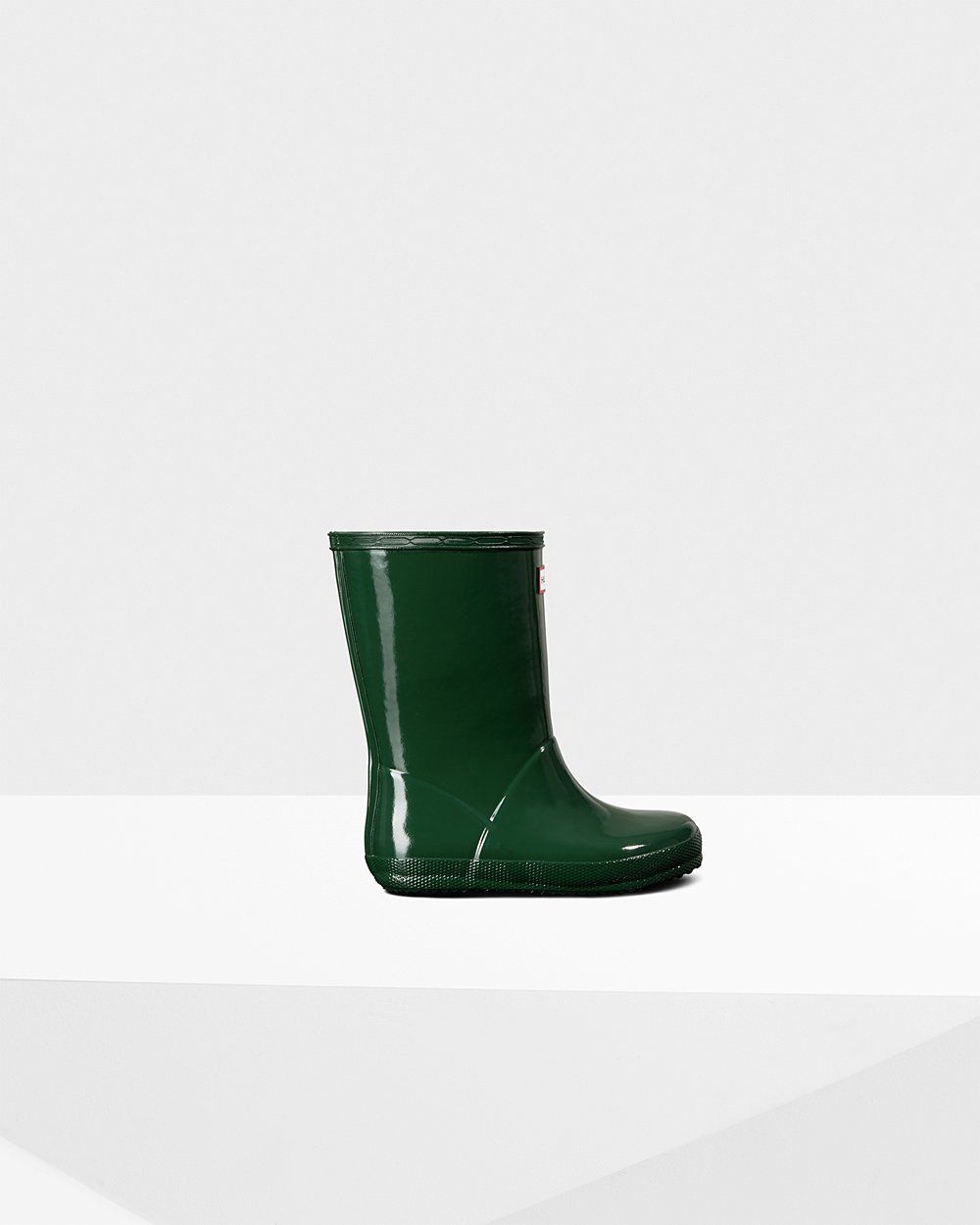 Kids Hunter Rain Boots Green - Original First Classic Gloss - 5624798-CX